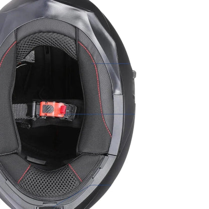 Casque Moto Modulable - GJH I Noir - Skavel