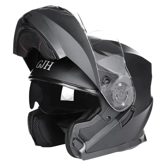 Casque Moto Modulable - GJH I Noir - Skavel