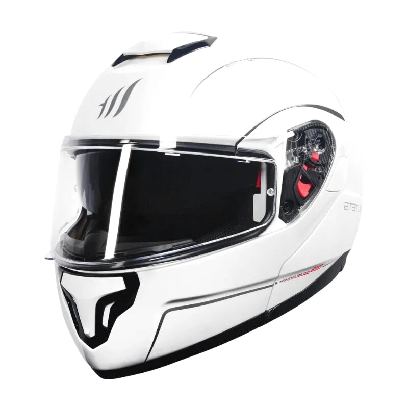 Casque Moto Modulable - MT Helmets I Blanc - Skavel