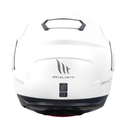 Casque Moto Modulable - MT Helmets I Blanc - Skavel