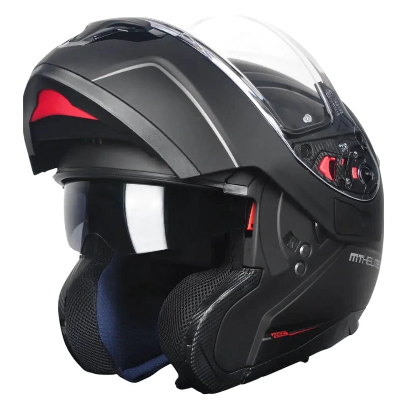 Casque Moto Modulable - MT Helmets I Noir Mat - Skavel