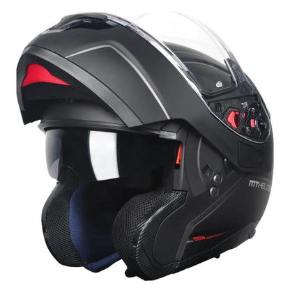 Casque Moto Modulable - MT Helmets I Noir Mat - Skavel