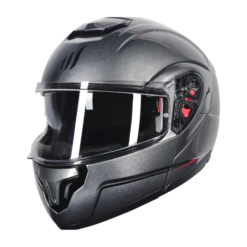 Casque Moto Modulable - MT Helmets I Titanium Mat - Skavel