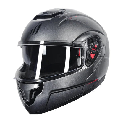 Casque Moto Modulable - MT Helmets I Titanium Mat - Skavel