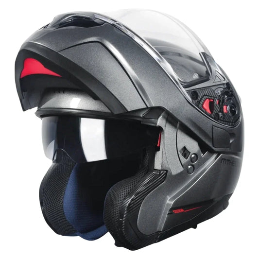 Casque Moto Modulable - MT Helmets I Titanium Mat - Skavel
